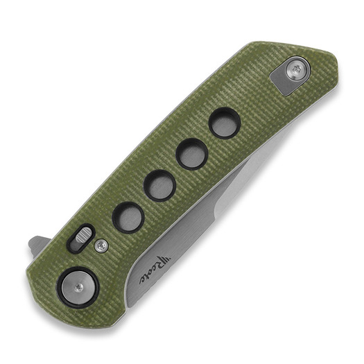 Saliekams nazis Reate PL-XF Green Micarta/Black G-10, Stonewash