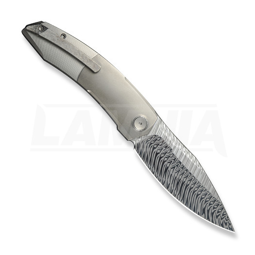 We Knife Sine Wave Damasteel, Polished BB/Satin Ti WE23069B-DS1