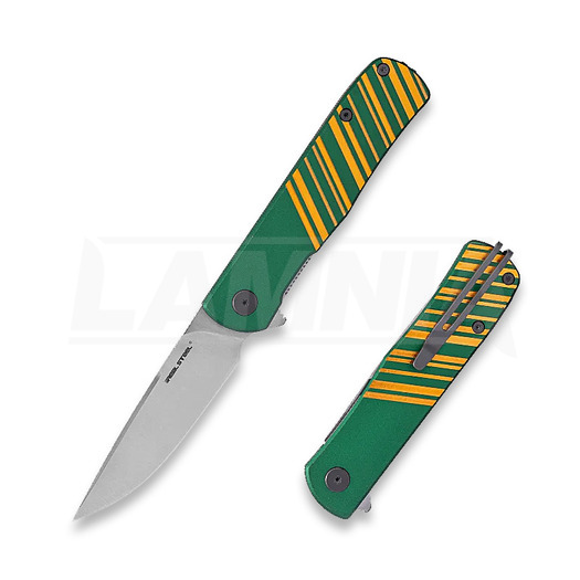 RealSteel Karly Green/Gold összecsukható kés 6051