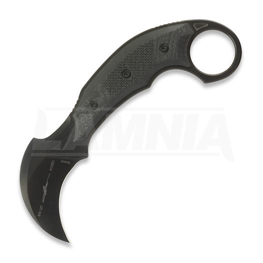 Bastinelli Iconic DLC knife, carbon fibre