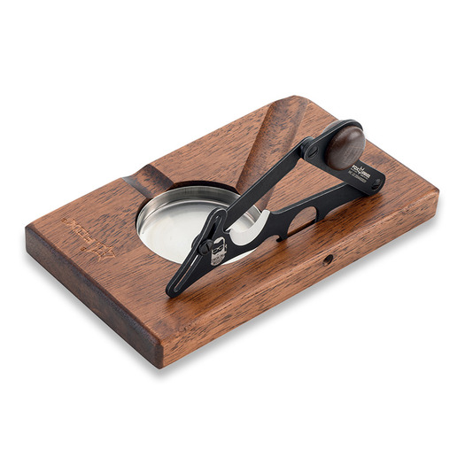 Fox Knives Sliding Cigar Cutter With Tray, melns 7491SMBSW