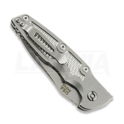 Hinderer 3.5 Eklipse Spear Point Automatic kääntöveitsi, Stonewash