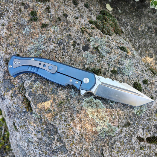 Midgards-Messer Eastwood Tiger folding knife, blue