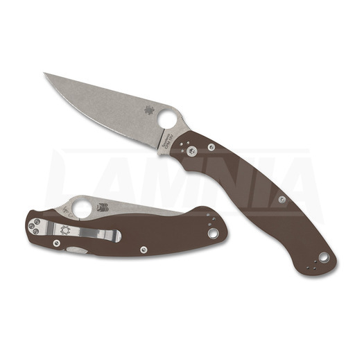 Spyderco Military 2 Brown G10 CPM15V SPRINT RUN 折り畳みナイフ C36GPBN15V2