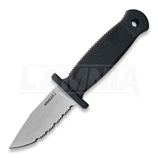 Шейный нож Demko Knives Armiger 2 Clip Point, серрейтор