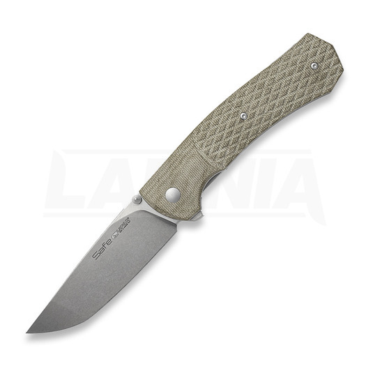 Navaja Viper Safe - Stonewashed - Green Canvas Micarta V6016CG3D