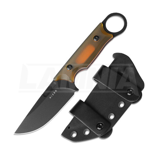 Kizer Cutlery Cabox Nitro-V veitsi, Honey-Amber PEI