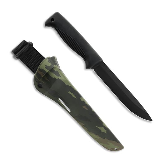 Peltonen Knives Ranger Puukko M95 Black Cerakote, Suomi Camo