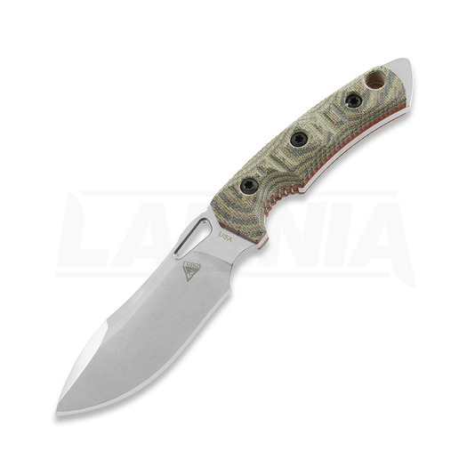 Cuțit Fobos Knives Tier1-Mini, Micarta Camo - Red Liner