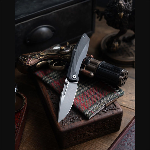 Null Knives Raiden R2: Type S - Black PVD / Dark Stonewash vouwmes