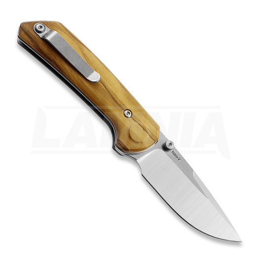 Reate PL-XT foldekniv, Olive Wood, Stonewashed