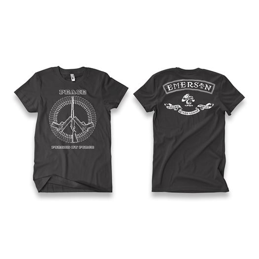 เสื้อยืด Emerson Peace Forged from Force