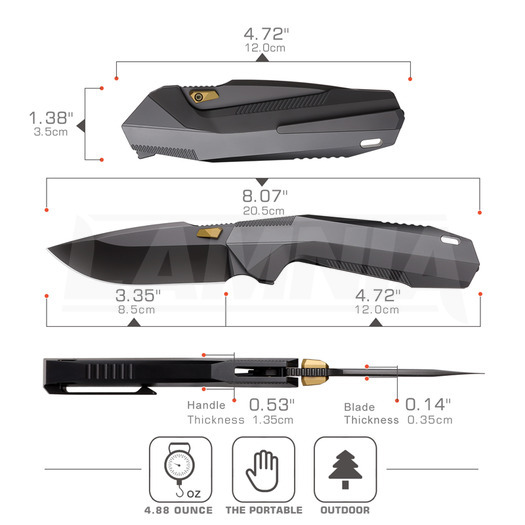 Remette RT-WK1-F folding knife