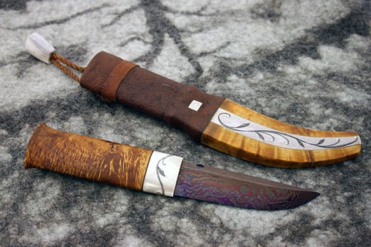 Pasi Jaakonaho Damascus Puukko