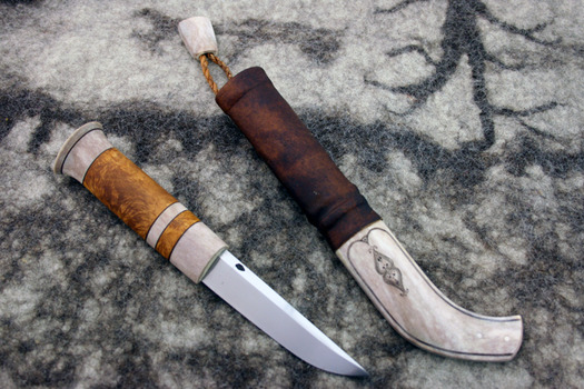 มีดฟินแลนด์ Pasi Jaakonaho Antler Puukko