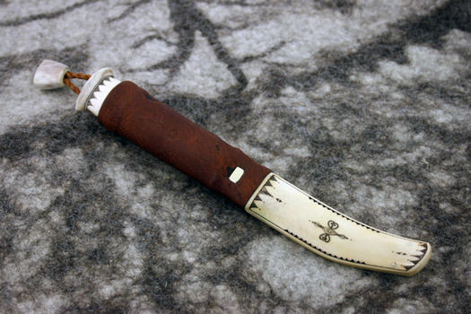 Pasi Jaakonaho Antler Puukko סכין פינית