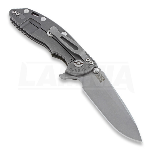 Πτυσσόμενο μαχαίρι Hinderer XM-18 3,5" Spear Point working finish, black/green