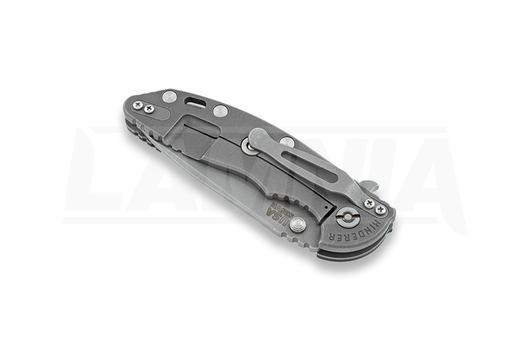 Saliekams nazis Hinderer XM-18 3,5" Spear Point working finish, black/green