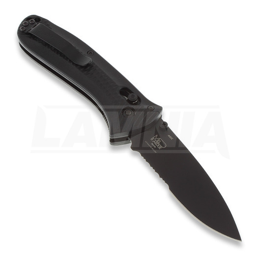 Benchmade Presidio Ultra folding knife, black, combo edge 522SBK