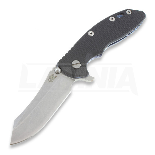 Briceag Hinderer XM-18 3,5" Skinner, black/TI blue