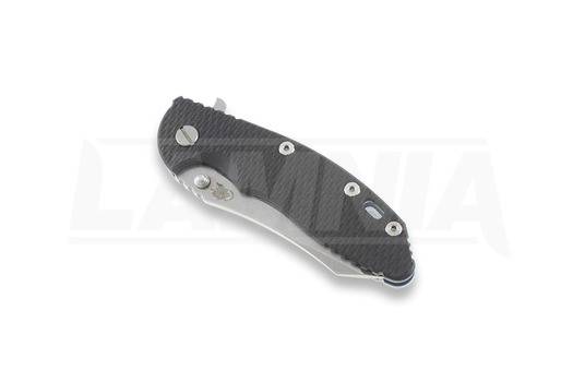 Briceag Hinderer XM-18 3,5" Skinner, black/TI blue