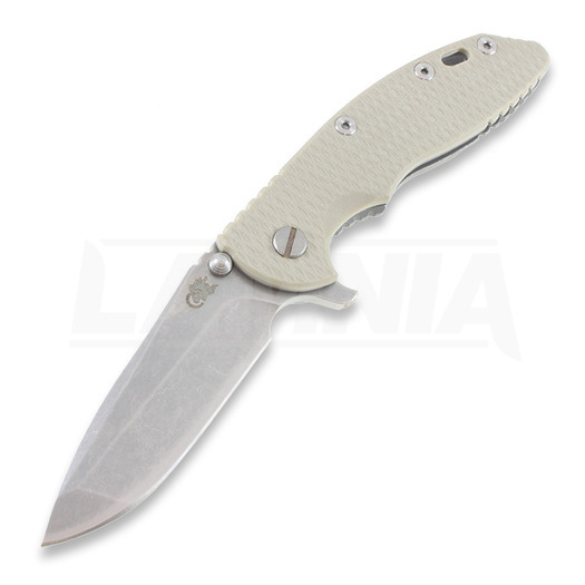 Coltello pieghevole Hinderer XM-18 3,5" Spanto, grey/Ti battle finish