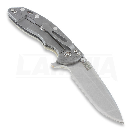 Hinderer XM-18 3,5" Spanto vouwmes, grey/Ti battle finish