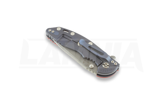 Πτυσσόμενο μαχαίρι Hinderer XM-18 3,5" Spanto, maroon/Ti battle blue