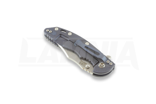 Πτυσσόμενο μαχαίρι Hinderer XM-18 3,5" bowie, black/Ti battle blue