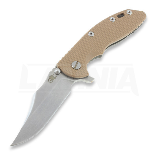 Πτυσσόμενο μαχαίρι Hinderer XM-18 3,5" bowie, tan/Ti battle bronze