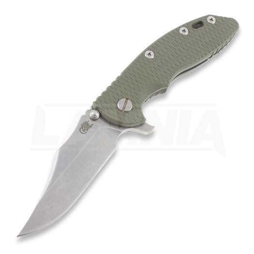 Briceag Hinderer XM-18 3,5" bowie, green/Ti battle finish