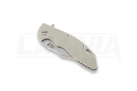 Πτυσσόμενο μαχαίρι Hinderer XM-18 3,5" bowie, grey/Ti battle blue