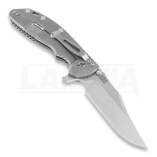 Hinderer XM-24 Bowie foldekniv, sort