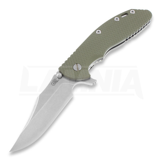 Briceag Hinderer XM-24 Bowie, working finish, verde