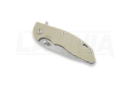 Coltello pieghevole Hinderer XM-18 3,5" Spearpoint, grey/Ti blue