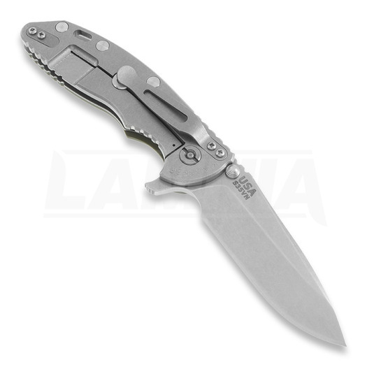 Coltello pieghevole Hinderer XM-18 3,5" Spearpoint, verde