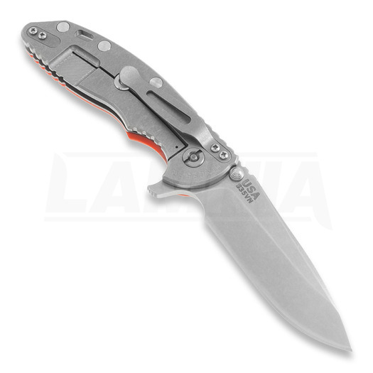 Coltello pieghevole Hinderer XM-18 3,5" Spearpoint, arancione