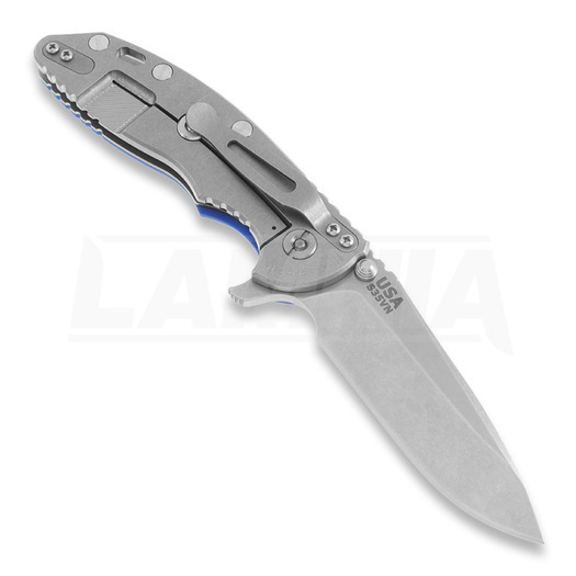 Hinderer XM-18 3,5" Spearpoint vouwmes, blauw