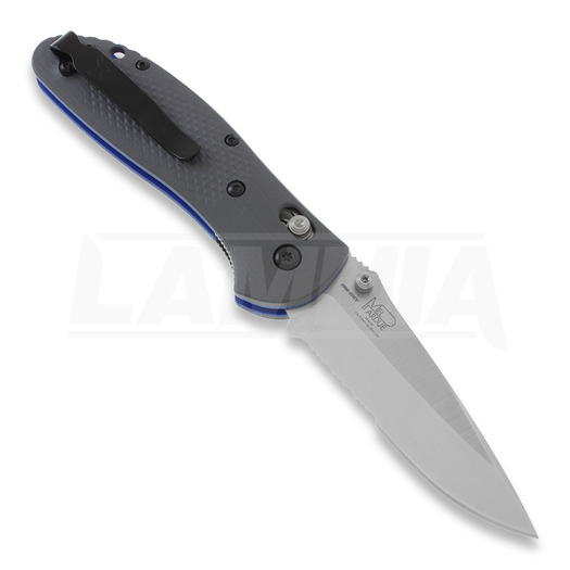 Skladací nôž Benchmade Griptilian G10, tlačidlo, zúbkovaný 551S-1