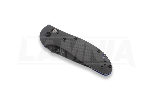 Skladací nôž Benchmade Griptilian G10, tlačidlo, čierna, zúbkovaný 551SBK-1