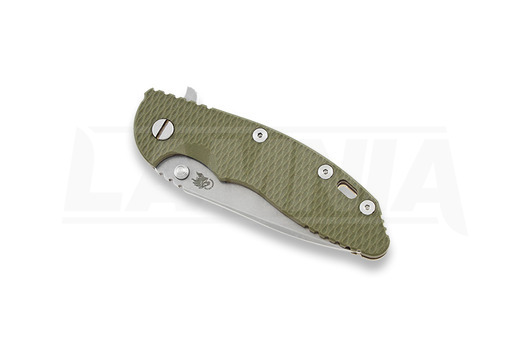 Hinderer XM-18 3,5" Spanto 折り畳みナイフ, 緑