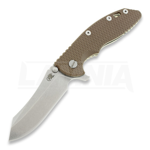 Navalha Hinderer XM-18 3,5" Skinner, marrom