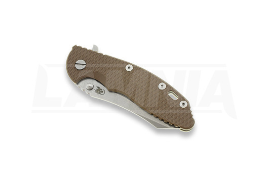 Hinderer XM-18 3,5" Skinner foldekniv, brun