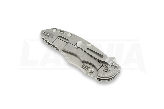 Hinderer XM-18 3,5" bowie foldekniv, sort