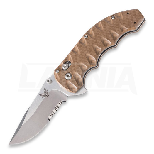 Πτυσσόμενο μαχαίρι Benchmade Axis Flipper, καφέ, πριονωτή λάμα 300SSN