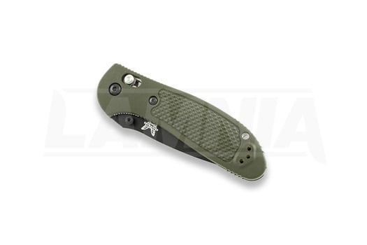 Skladací nôž Benchmade Griptilian, tanto, čierna, zelená, zúbkovaný 553SBKOD