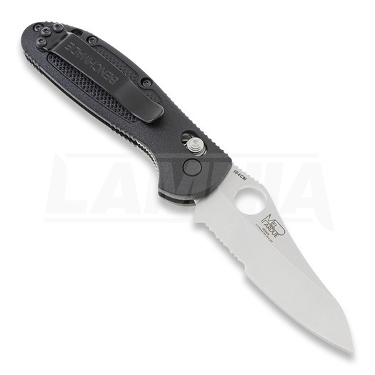 Benchmade Mini-Griptilian összecsukható kés, furat, fűrészfogú 555SHG