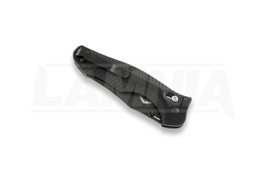 Benchmade Contego 折叠刀, 黑色, 锯齿刀片 810SBK