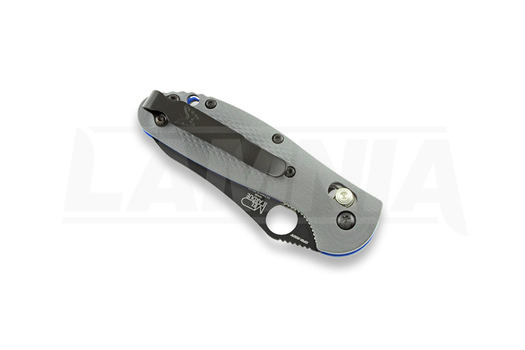 Zavírací nůž Benchmade Mini-Griptilian G10, otvor, černá, vroubkování 555SBK-1