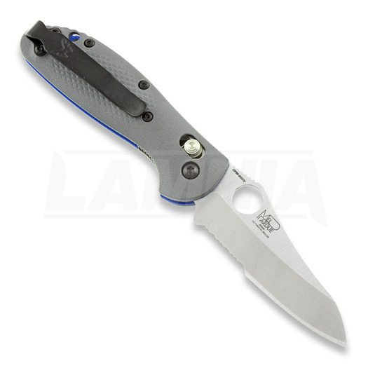 Benchmade Mini-Griptilian G10 folding knife, hole, combo edge 555S-1